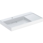 Lavabo serie Geberit ONE CleanDrain, 90x48cm, Toma de grifo=Izquierda, Rebosadero=Sin
